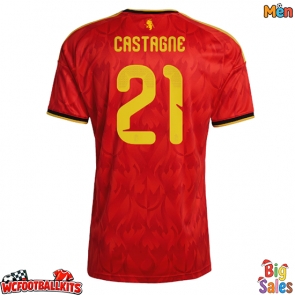 Belgium Timothy Castagne #21 Replica Home Stadium Shirt World Cup 2026 Short Sleeve
